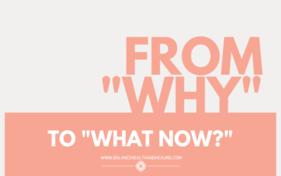 From “Why?” to “What now?”