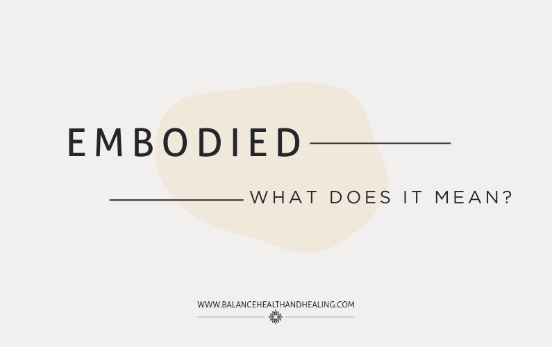 Embodied: What Does it Mean?